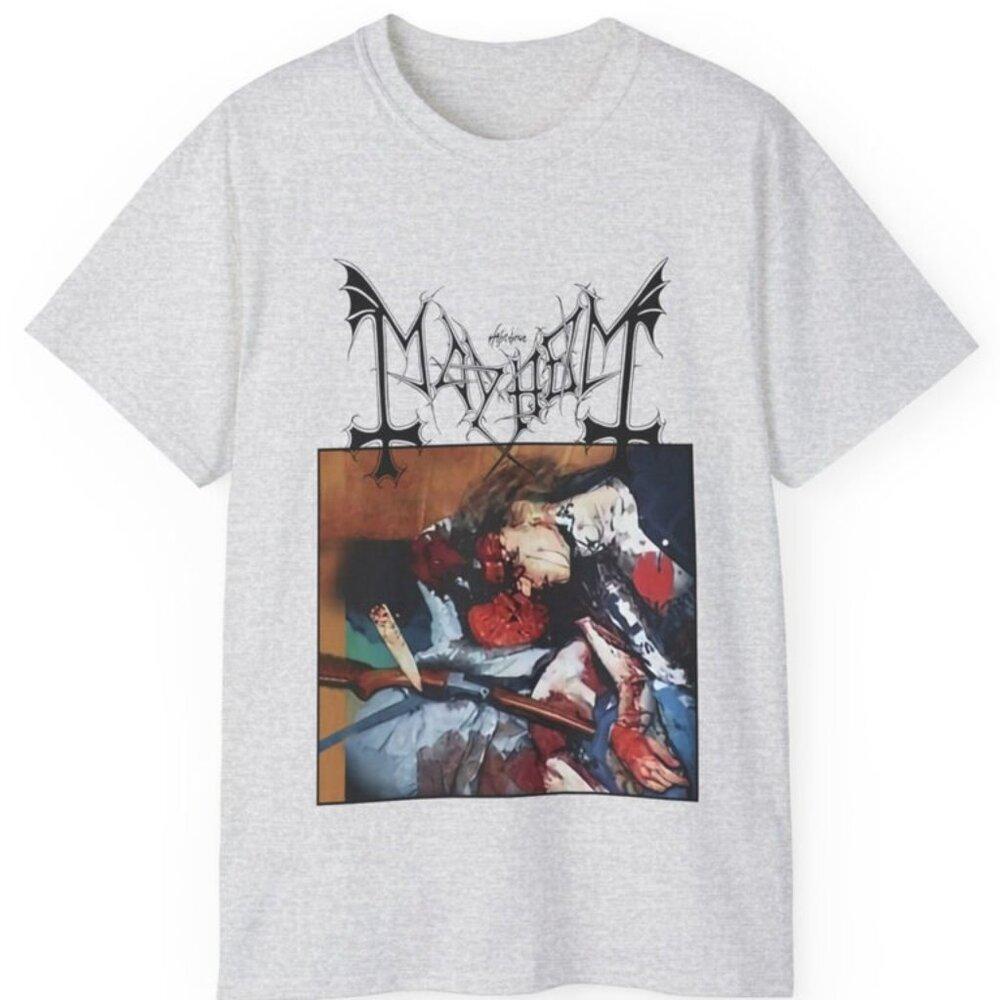 Mayhem Dawn Of The Black Hearts Norway Rock Black Metal Fan Gift Graphic Shirt
